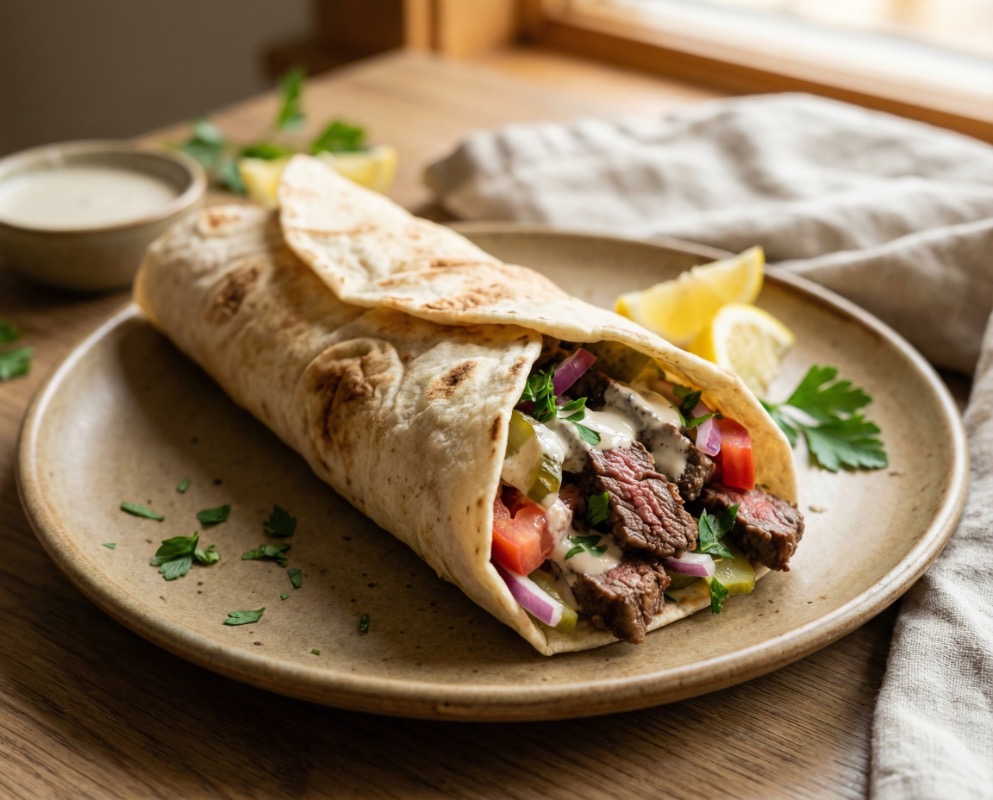 Beef Shawarma Wrap